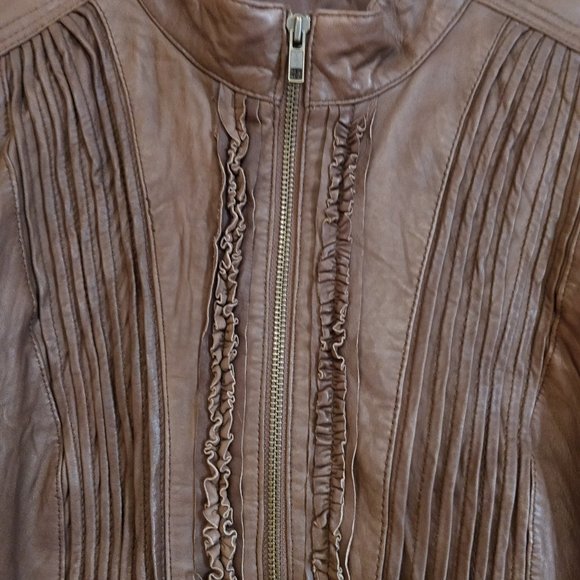 Brown Danier Leather Jacket - Picture 6 of 6